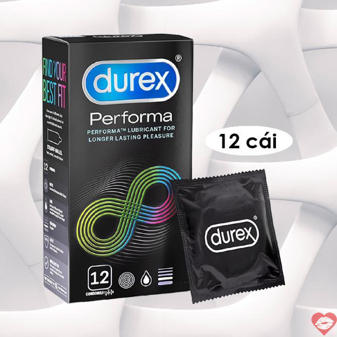 Cửa hàng bán Bao cao su Durex Performa - Kéo dài thời gian - Hộp 12 cái hàng mới về 