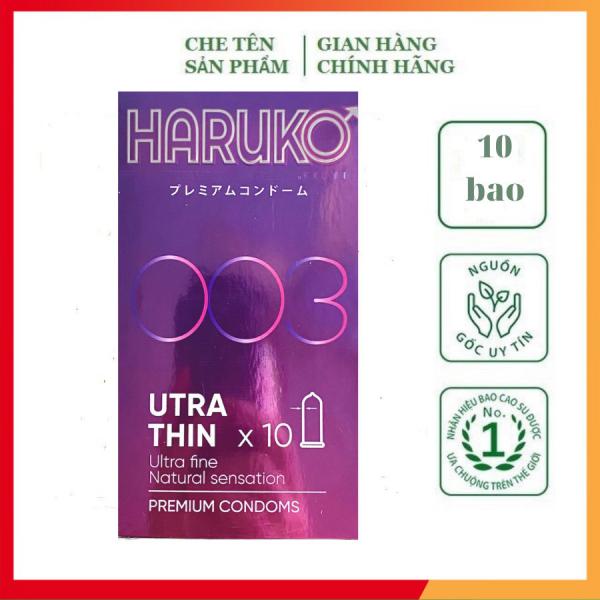 Bao cao su Haruko Utra Thin 0.03 chính hãng Nhật Bản hộp 10c bcs