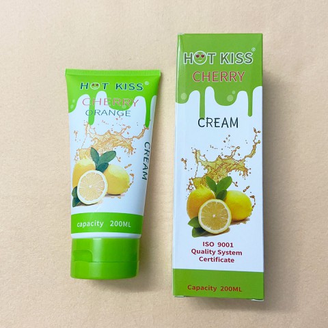 Gel bôi trơn Hot Kiss hương cam chai lớn 200ml